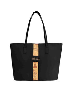 Alviero Martini 1^ A Classe Borsa Shopping Gommata Nera - STANGA Pelletteria