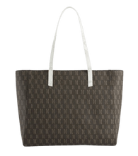 Carica l&#39;immagine nel visualizzatore di Gallery, Alviero Martini 1^Classe High Monogram Geo Borsa Shopping Cioccolato - STANGA Pelletteria
