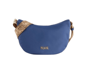 Alviero Martini 1^Classe Nylon Eco Vibe tracolla a mezzaluna piccola Denim - STANGA Pelletteria