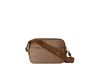 Borbonese Borsa Camera Case Small Beige/Brown - STANGA Pelletteria