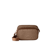 Carica l&#39;immagine nel visualizzatore di Gallery, Borbonese Borsa Camera Case Small Beige/Brown - STANGA Pelletteria
