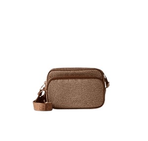 Borbonese Borsa Camera Case Small Beige/Brown - STANGA Pelletteria