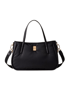 Borbonese Cahier Shopper Medium Dark Black - STANGA Pelletteria