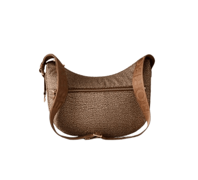 Borbonese Luna Bag Small Beige/Marrone - STANGA Pelletteria