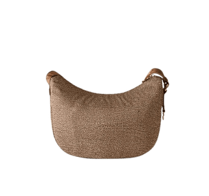 Borbonese Luna Bag Small Beige/Marrone - STANGA Pelletteria