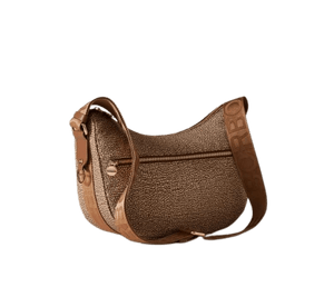 Borbonese Luna Bag Small Beige/Marrone - STANGA Pelletteria