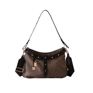 Borbonese Metropole Hobo Mini Op Natural/Nero - STANGA Pelletteria