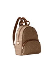 Carica l&#39;immagine nel visualizzatore di Gallery, Borbonese Zaino Medium Beige/Brown - STANGA Pelletteria
