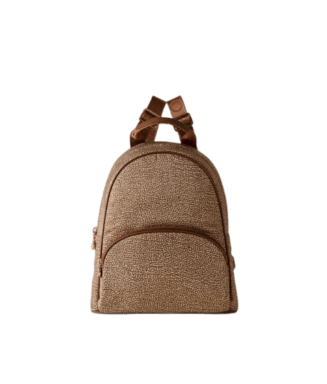 Borbonese Zaino Medium Beige/Brown - STANGA Pelletteria