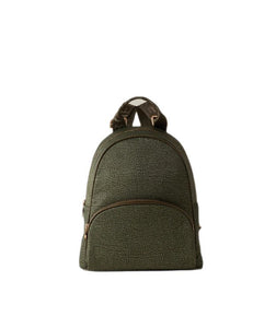 Borbonese Zaino Medium Verde Militare - STANGA Pelletteria