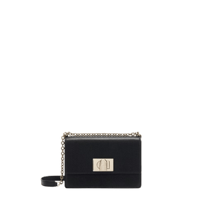 Furla Borsa A Tracolla Mini Furla 1927 Nero - STANGA Pelletteria