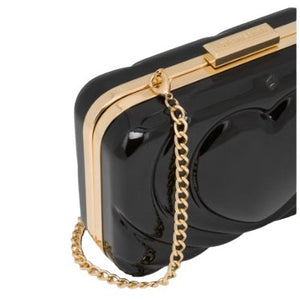 Love Moschino Clutch Big Heart Nero - STANGA Pelletteria