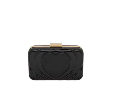 Love Moschino Clutch Big Heart Nero - STANGA Pelletteria