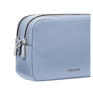 Michael Kors Camera bag a tracolla Bryant media in pelle martellata Chambray - STANGA Pelletteria