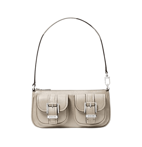 Michael Kors Pochette Zoe piccola in pelle martellata Sabbia Chiaro - STANGA Pelletteria