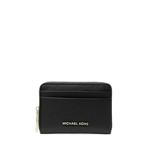 Carica l&#39;immagine nel visualizzatore di Gallery, Michael Kors Portacarte Zip - Around Jet Set Piccolo Nero - STANGA Pelletteria
