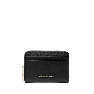 Michael Kors Portacarte Zip - Around Jet Set Piccolo Nero - STANGA Pelletteria