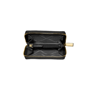 Michael Kors Portacarte Zip - Around Jet Set Piccolo Nero - STANGA Pelletteria