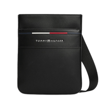 Carica l&#39;immagine nel visualizzatore di Gallery, Tommy Hilfiger Borsa Borsa a tracolla Signature Black - STANGA Pelletteria
