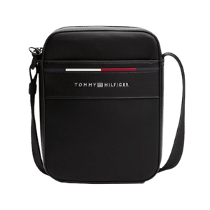 Tommy Hilfiger Borsa reporter Signature con tracolla Black - STANGA Pelletteria