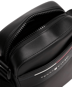 Tommy Hilfiger Borsa reporter Signature con tracolla Black - STANGA Pelletteria