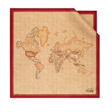 Alviero Martini 1^Classe Foulard Geo Classic in seta 70 x 70 Rosso Scarlatto 3170 - STANGA Pelletteria