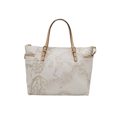 Borsa Alviero Martini 1^ Classe Geo White a mano con tracolla E002 - STANGA Pelletteria